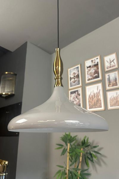 Bamyum Champion Gri Eskitme Simya Başlık Tekli Avize Sarkıt Salon Mutfak Buti...