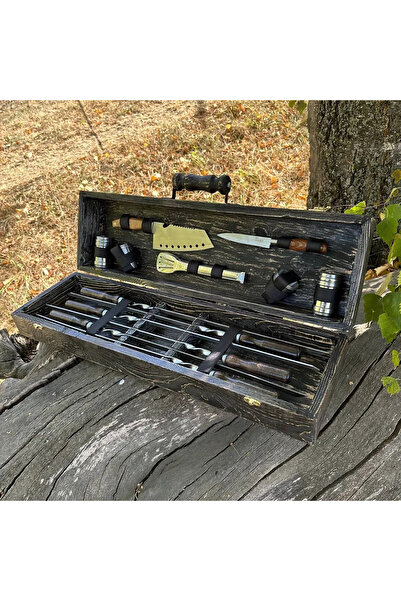 Lider Set gratar premium, gratar, picnic, camping, pescuit, 17 buc in set