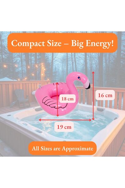 OEM Bargain Wells 1x Inflatable Flamingo Hot tub Bath Pool Drink Holder