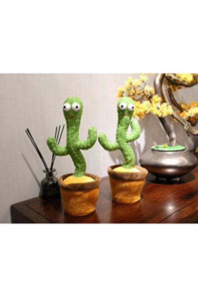buz Interactive plush toy — dancing cactus, battery-powered, voice repeat