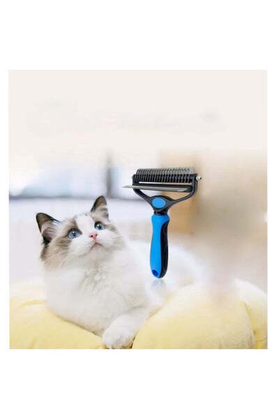 buz Pet brush with trimmer for short and long hair, anti-shedding, detangling, Size M
