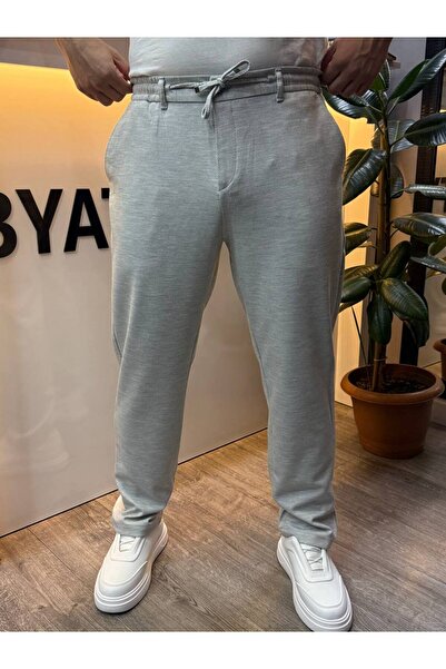 BYATA MENS STYLE Men's Elastic Waist Stretch Fabric Pants