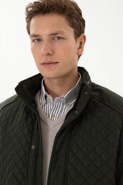 U.S. Polo Assn. Men's Dark Green Coat 50310210-Vr079