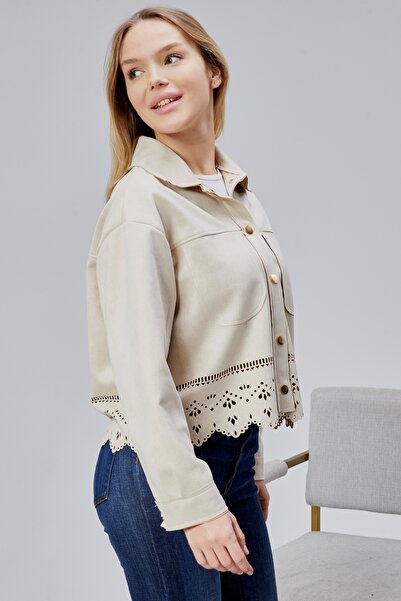 Wissi Life Scuba Suet Laser Cut Short Unlined Jacket