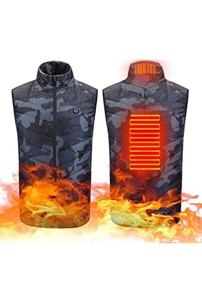 GOLD MARKET Smart Heated Vest with 2 Heating Zones, 3 Temperature Levels, USB Charging, Unisex, Wadding Fill, 74