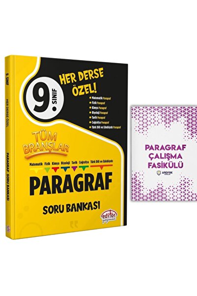 Editör Yayınevi 9. Sınıf Tüm Branşlar Paragraf Soru Bankası