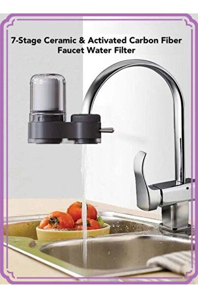 Generic فلتر تنقية مياه صنبور سيراميكي من APEX مكون من 7 مراحل لحوض المطبخ وحوض الحمام