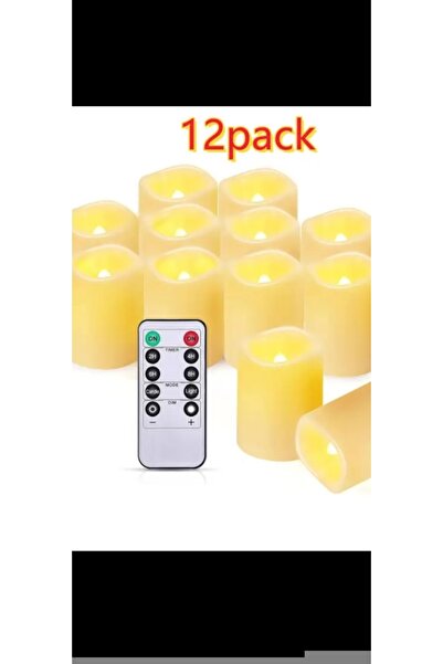 12 li Kumandalı Mum