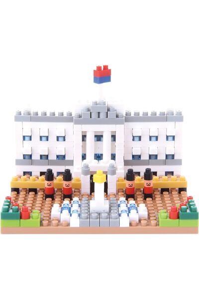 Kawada nanoblock NBH-104 Buckingham Palace Mini Building Block 3D Puzzle - 310 Pieces