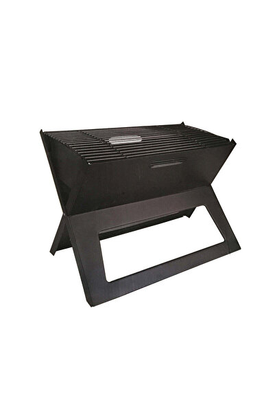 buz Grătar de grădină portabil, subțire, negru, dimensiuni 45 x 30 x 35 cm
