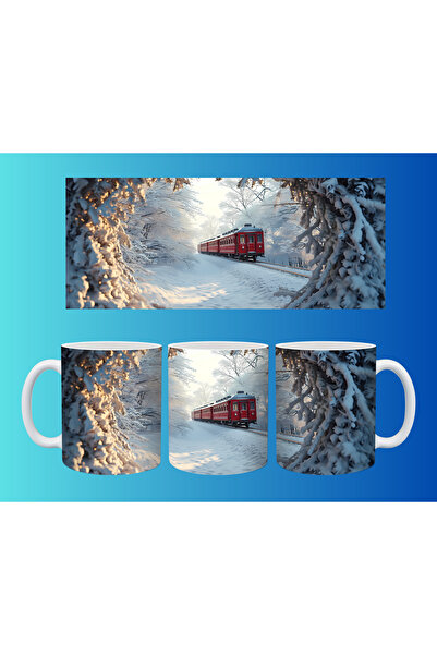 Evion New Year and Christmas Concept Mug – Colorful Custom Print Design