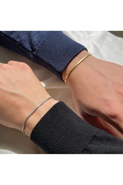 Heppii Italian Steel Bracelet Dear Friend Bracelet 2 Pieces (1 Gold, 1 Silver)