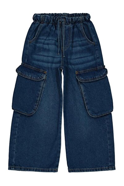 Civil Girls Large Pocket Pants for Ages 10-13 - Blue 11-12 Years