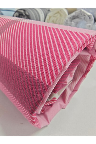 CollessiaHome 100% Cotton Poplin Plaid Patterned Double Fitted Elastic Sheet Set Bed Sheet Set