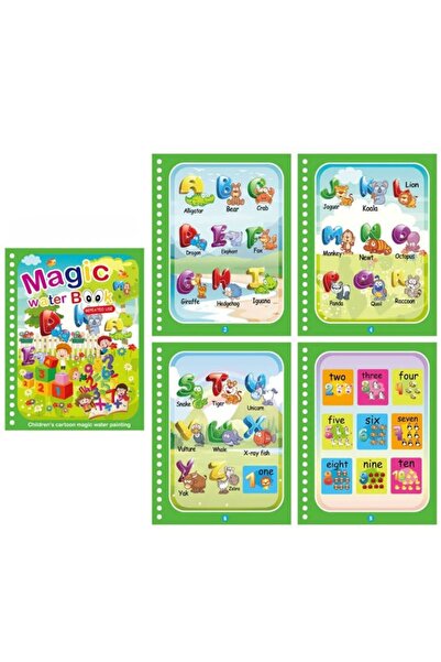 buz Carte de colorat cu apă Magic Book, reutilizabilă, diverse modele, tip Mo...