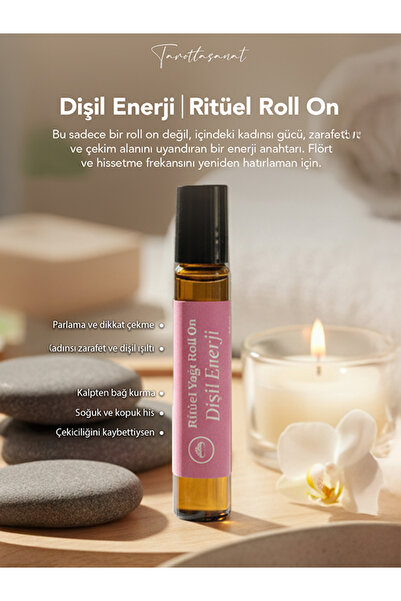 TarottaSanat - Dişil Enerji %100 Doğal Aromaterapi Ritüel Roll On 10 Ml