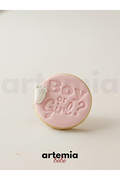Artemia Home Boy or Girl? Cookie Mold |   Gender Reveal Party Cookie Seal |   Baby Shower Mold