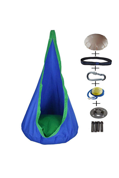 buz Leagăn suspendat tip cocon pentru copii, cu kit complet de instalare