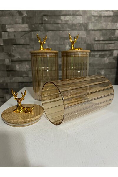 MRK 3-Piece Small Decorative and Ergonomic Spice and Storage Container with D...