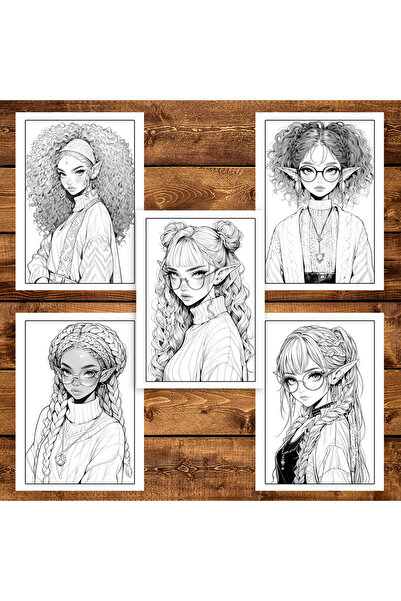 Legendary Gifts Painting book, 50 illustrations Sassy Elf Girls - Volume I