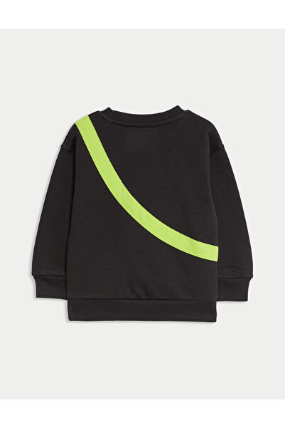 Marks & Spencer Pamuk Karışımlı Baskılı Sweatshirt (2–8 Yaş)