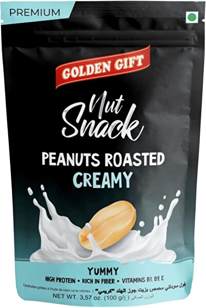 golden gift Premium Natural Roasted Peanuts Creamy 300g Nut Snack (100g x3)