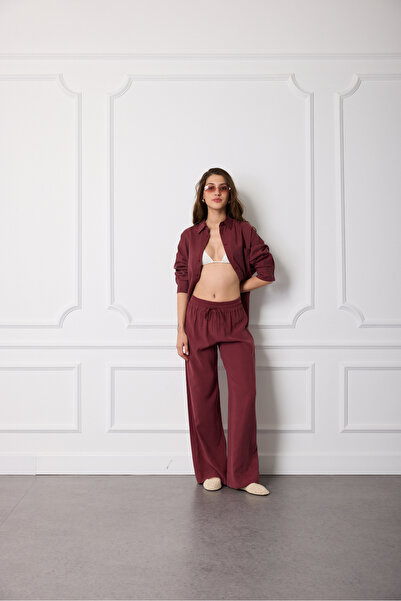 Beyyoglu Wide Leg Dökümlü Pantolon