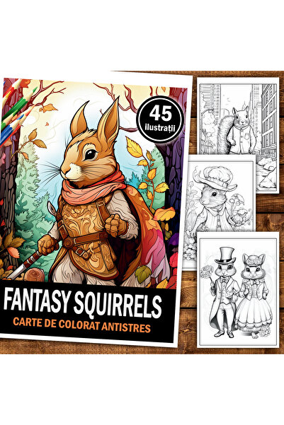 Legendary Gifts Painting book, 45 illustrations, Fantasy Squirrels Legendary Print Publishing House