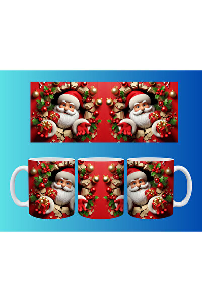 Evion Yılbaşı ve Noel Konseptli Kupa – Renkli Özel Baskı Tasarım