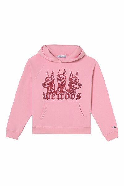 Cos Weirdos Blush Rhinestone Stone Sweathirt Hoodie