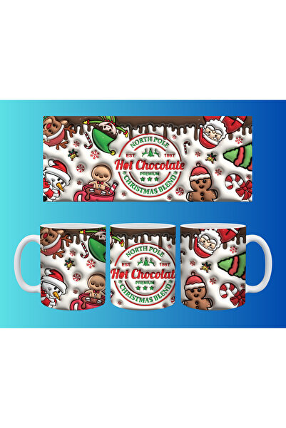 Evion New Year and Christmas Concept Mug – Colorful Custom Print Design