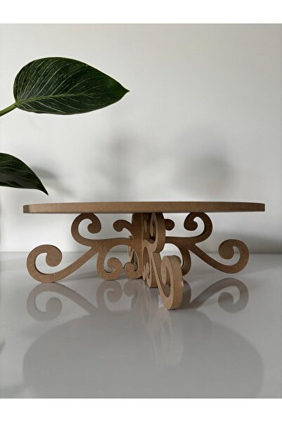 zeygift Demonte Sunumluk, Boyanabilir Ham Mdf Ayaklı Sunumluk