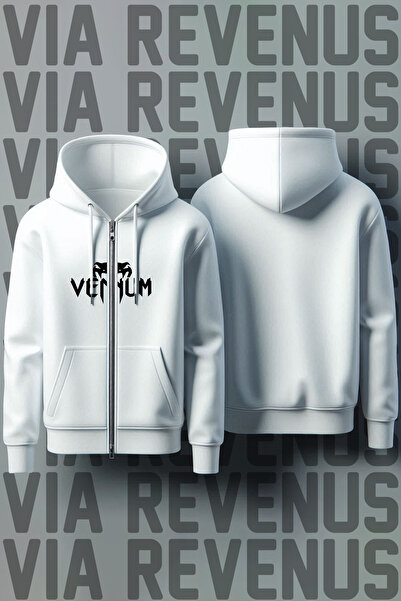 Vordevia Ζακέτα με φερμουάρ UFC Pre με τύπωμα Unisex 3 Thread K με κουκούλα