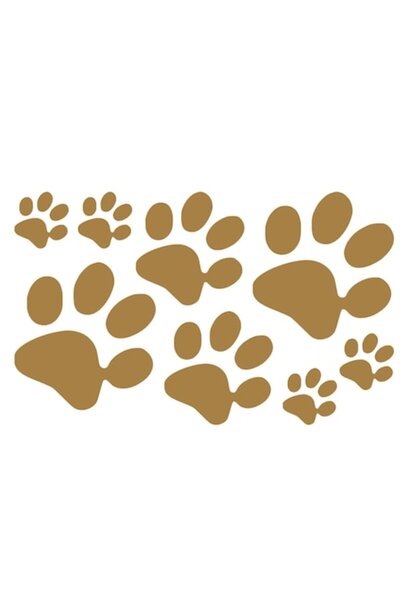 Oracal Set 8 stickere labute de pisica sau caine,cupru