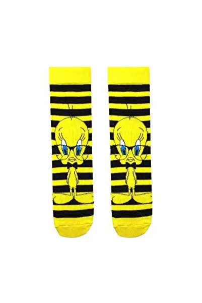 CNS Concept Tweety Black Striped Socks