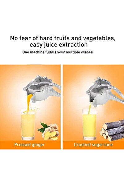 Twinkle Mart Manual Juicer Fruit Juice Squeezer Detachable Heavy Duty Aluminum Alloy (L)