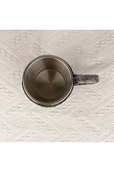 kamptek kamp teknolojisi Camping Nature Stainless Steel Large Size Wolf Design Mug with Handle