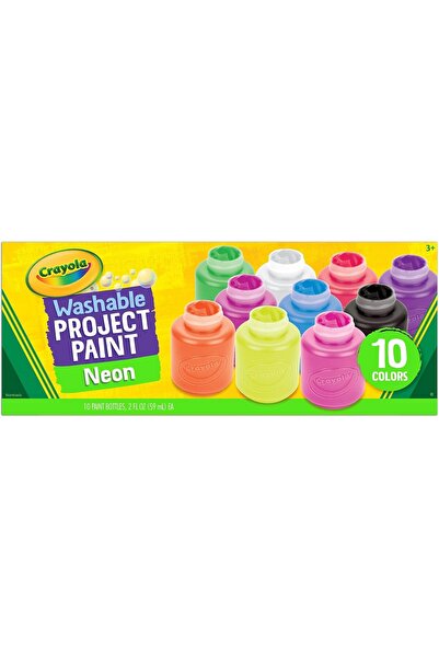 Crayola Neon Paint Set, 10 Pack, 2.0 fl oz (Multicolor)