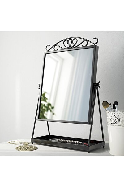 IKEA KARMSUND Table mirror, black, 27 x 43 cm