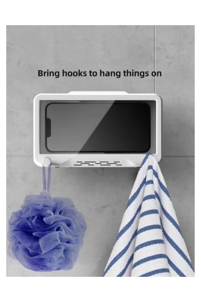 VEYA Waterproof Wall Mount Self Adhesive Touch Screen Phone Holder Box