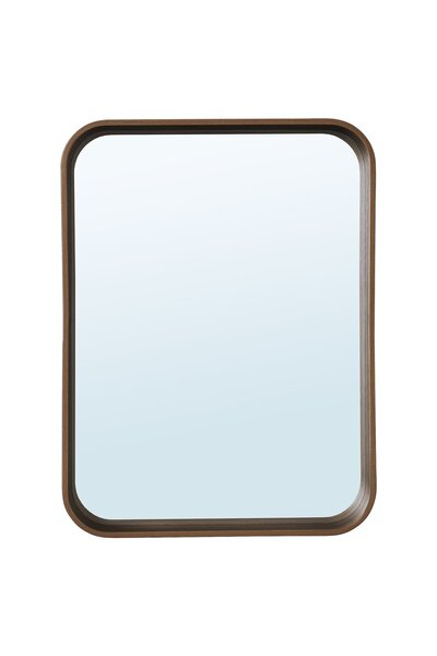 IKEA Mirror, Walnut Veneer, 28x37cm