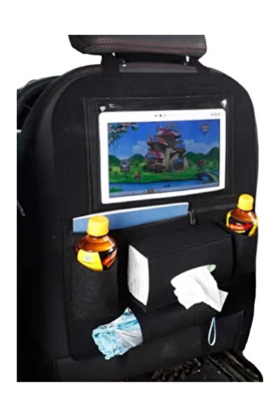 VEYA منظم تخزين مقعد السيارة الخلفي ويمكن تثبيت الايباد والمشروبات ووضع المنا...