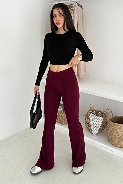 Noa Noa Women's High Waist Flared Leggings – Retro & Urban Style