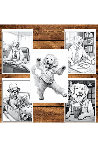 Legendary Gifts Painting book, 50 illustrations, Fantasy Dogs