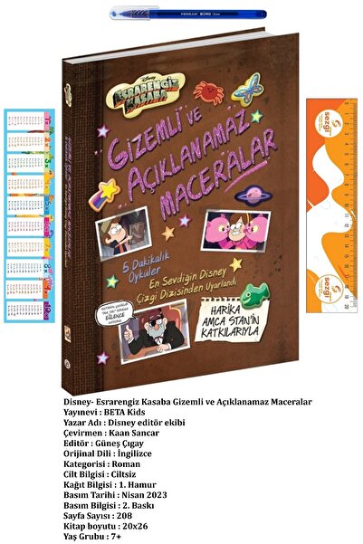 Beta Yayınları Esrarengiz Kasaba Gizemli Açıklanamaz Maceralar 7+ Yaş ve Tüke...