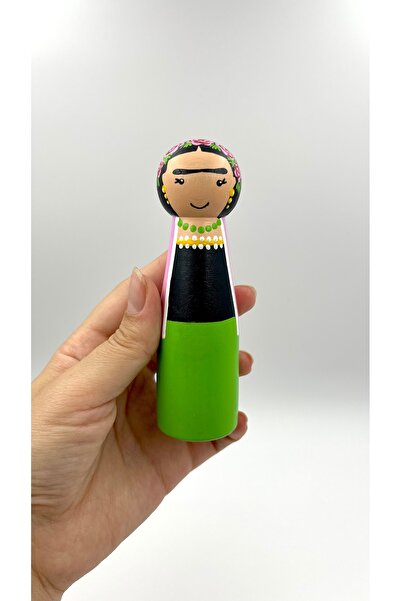 Alf Wood تمثال ديكور خشبي يدوي الصنع على شكل طفل بأسلوب فريدا