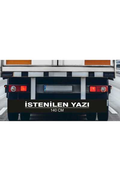 Altınuç Art Design 140 cm Kişiye Özel Kamyon Arkası Çamurluk Söz Yazı Sticker