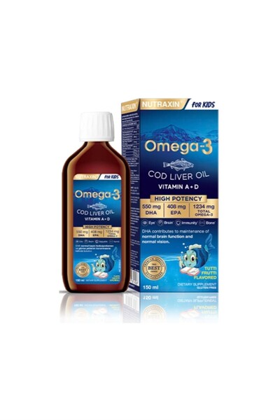 Nutraxin Omega 3 Balık Yağı 150 Ml Tutti Frutti