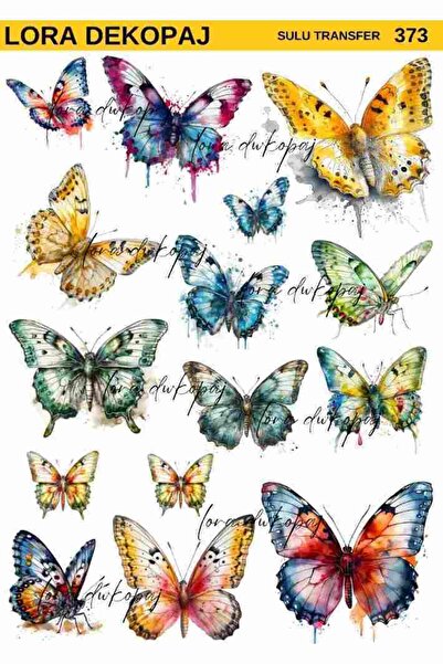 Lora Dekopaj Sulu Transfer Kağıdı - 373 25x35 cm