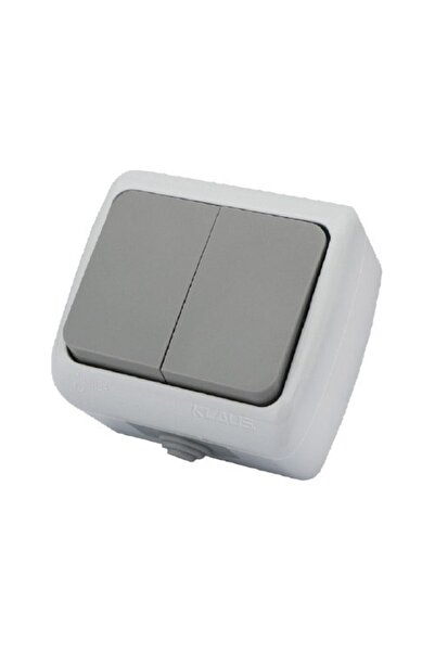 Klaus 5 Bucati, Intrerupator Dublu Ip54 Alb Dublu Weavien, KE21103 (10/120)